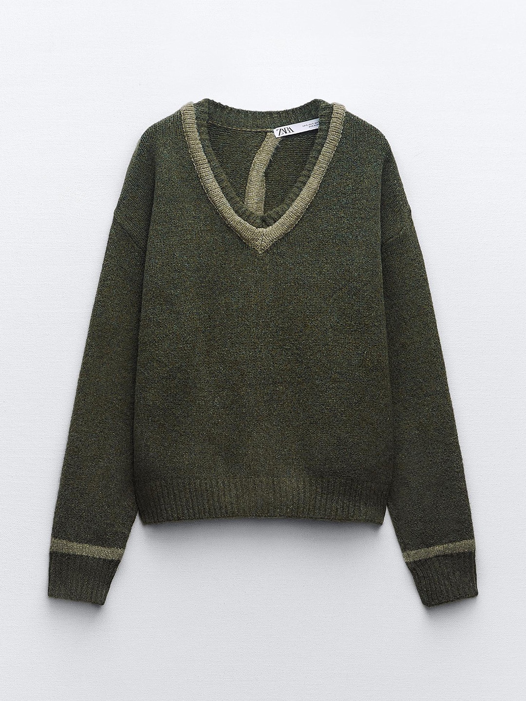 

ZARA Women Pullover, Olive