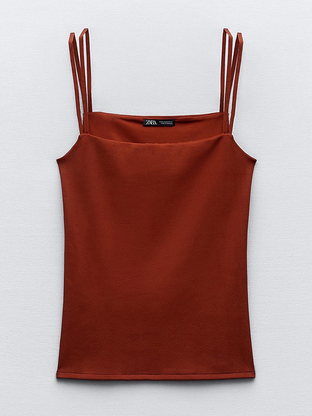 

ZARA Styled Back Crop Top, Maroon