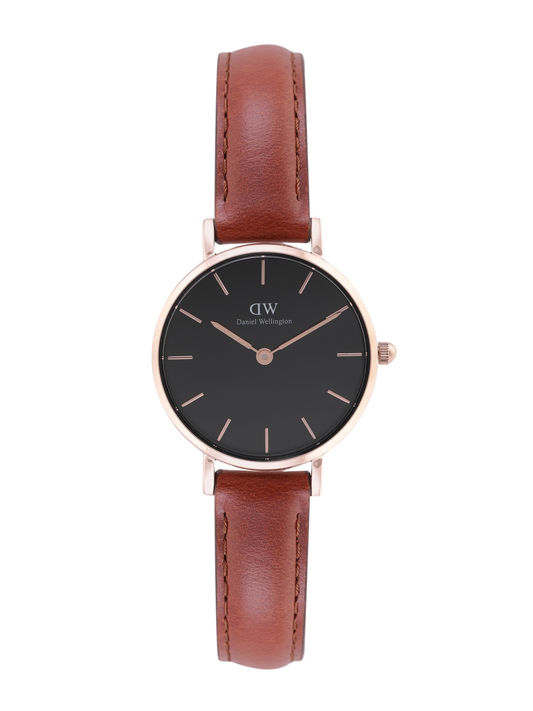 

Daniel Wellington Women Leather Straps Analogue Watch DW00100225K, Black