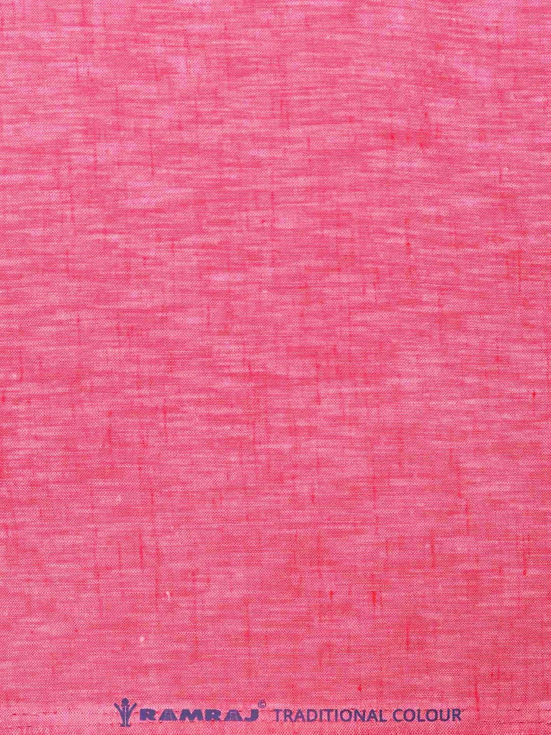 

Ramraj Men Solid Cotton Shirt Clothing Fabric, Pink