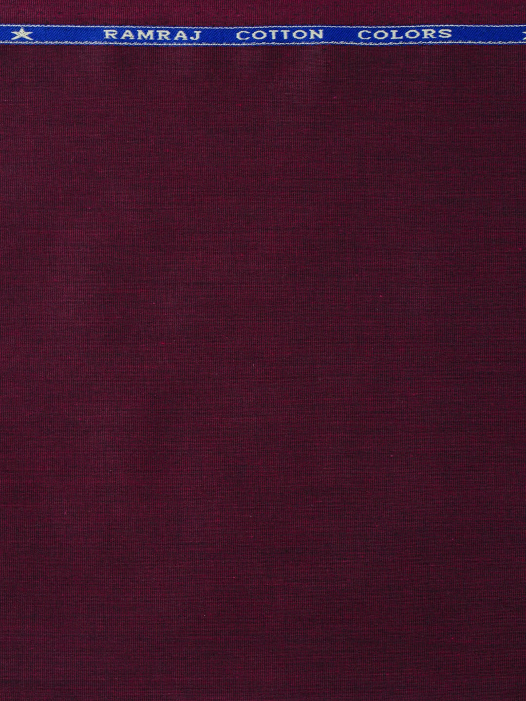 

Ramraj Men Solid Cotton Shirt Clothing Fabric, Burgundy