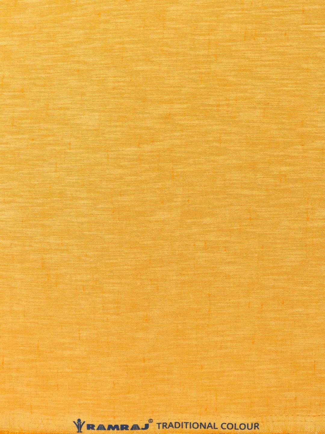 

Ramraj Men Solid Cotton Shirt Clothing Fabric, Yellow