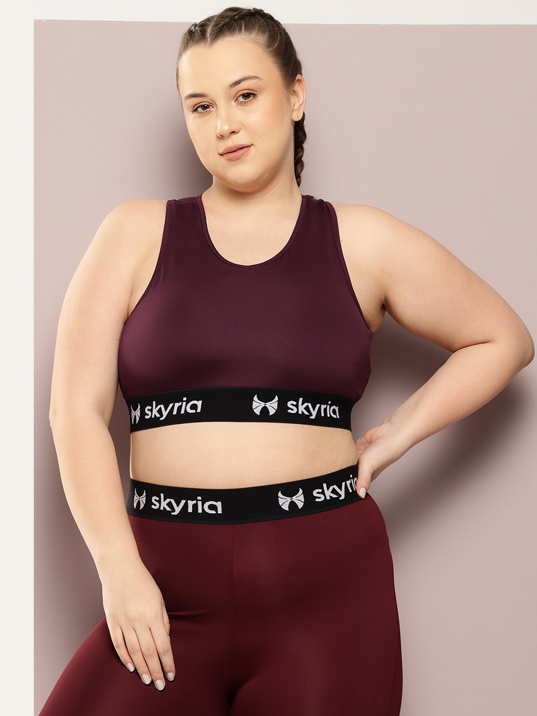 

skyria Bra Full Coverage, Burgundy