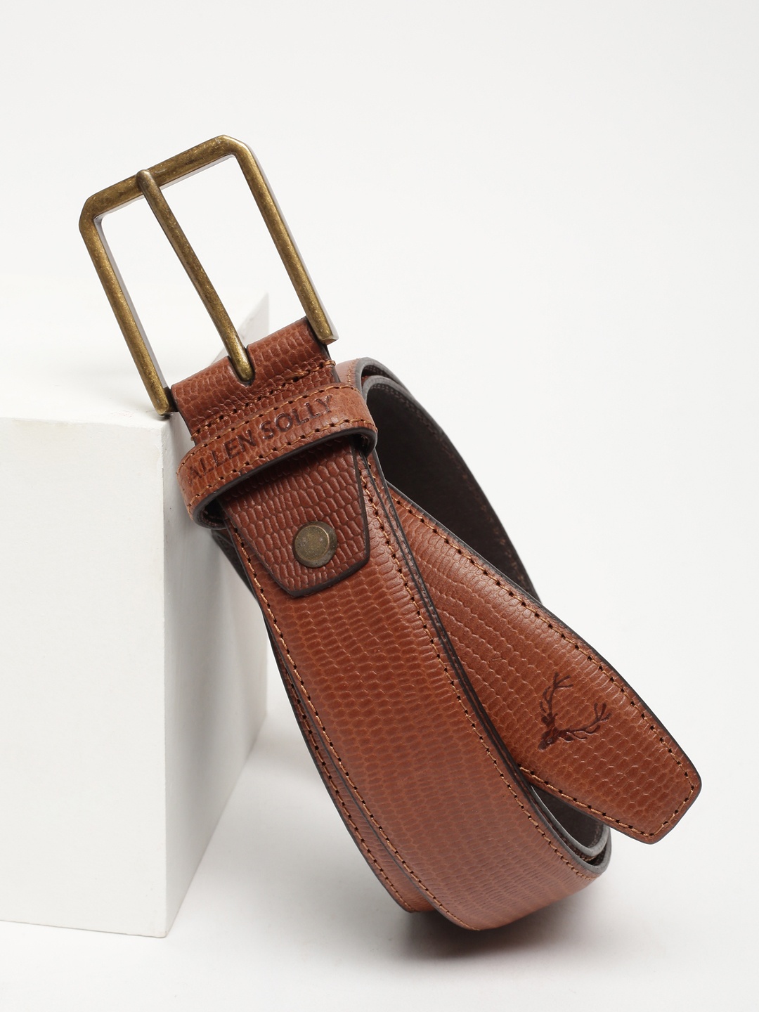 

Allen Solly Men Leather Belt, Tan