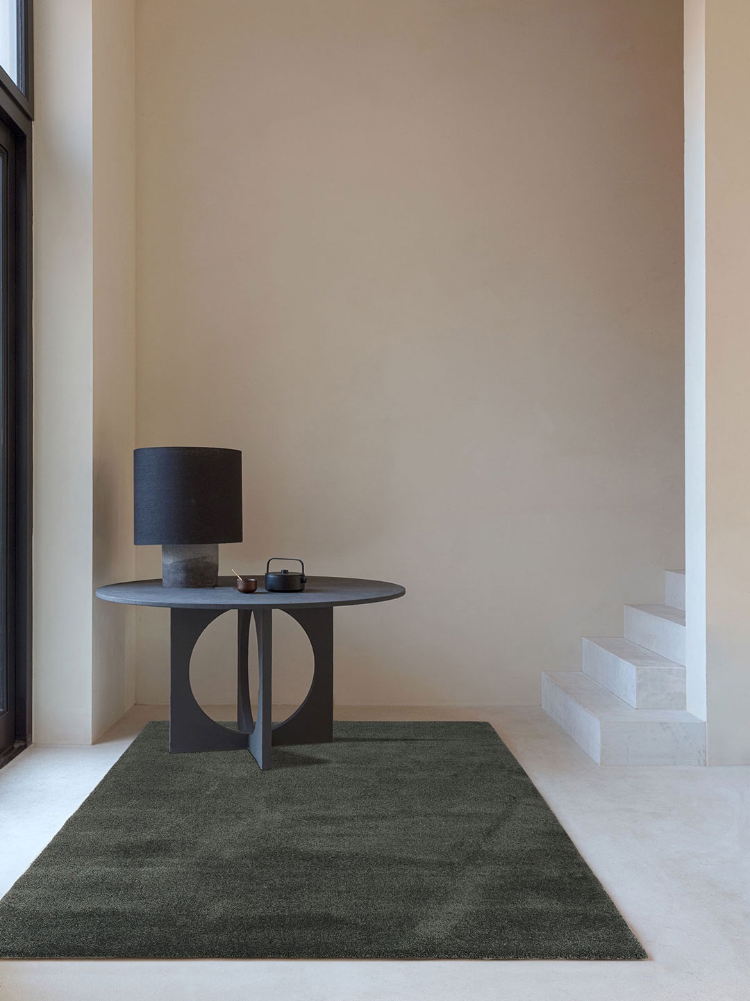 DDecor Grey Rectangle Anti-Skid Carpet