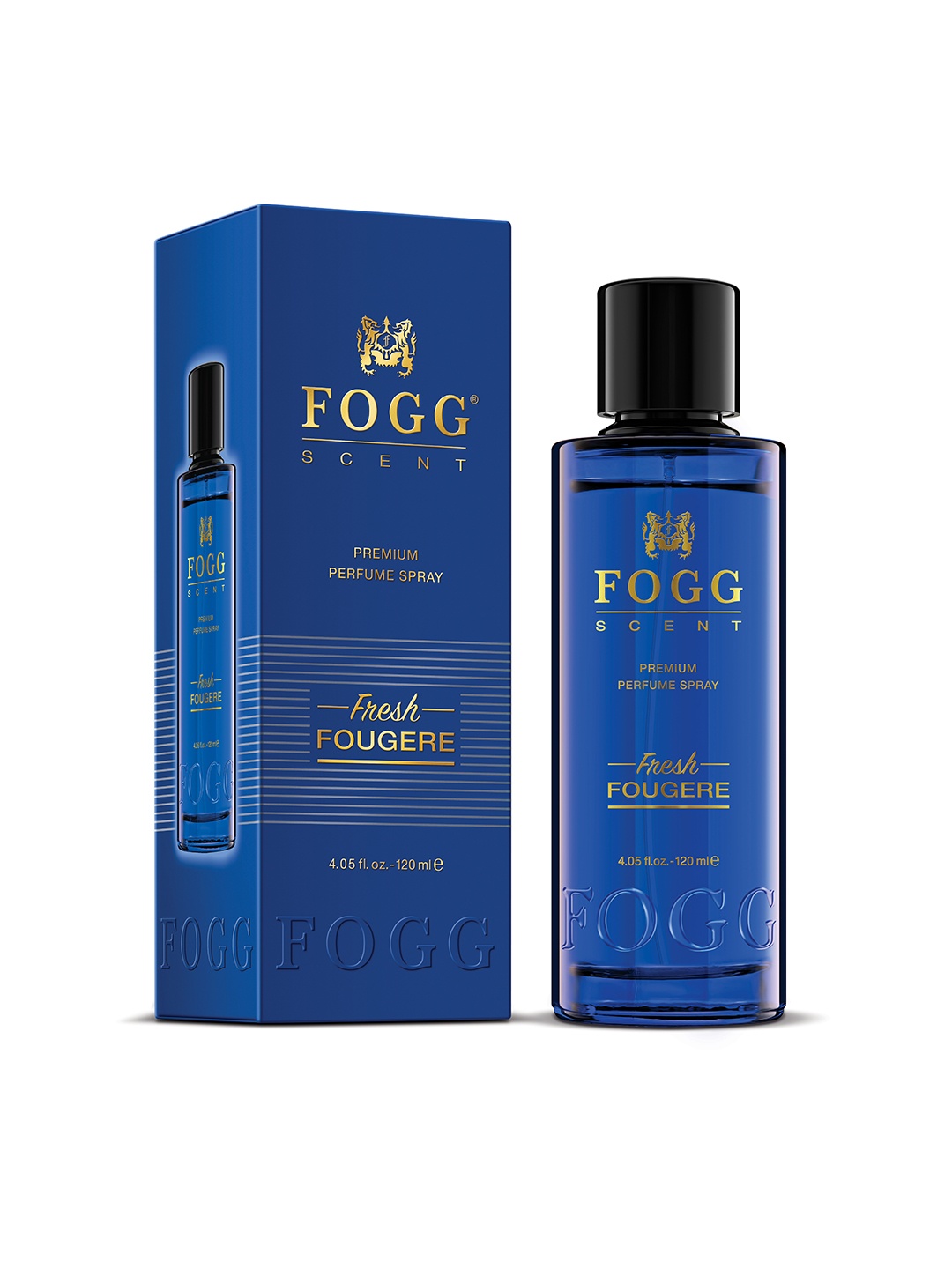 

Fogg Scent Fresh Fougere Premium Perfume Spray - 120ml, Blue