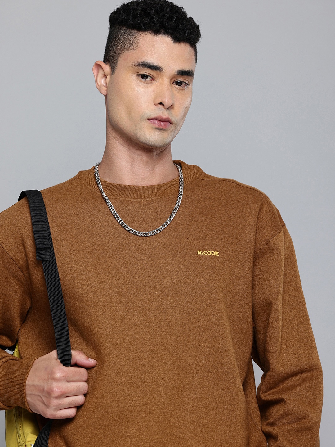 

R.Code by The Roadster Life Co. Oversized Sweatshirt, Brown