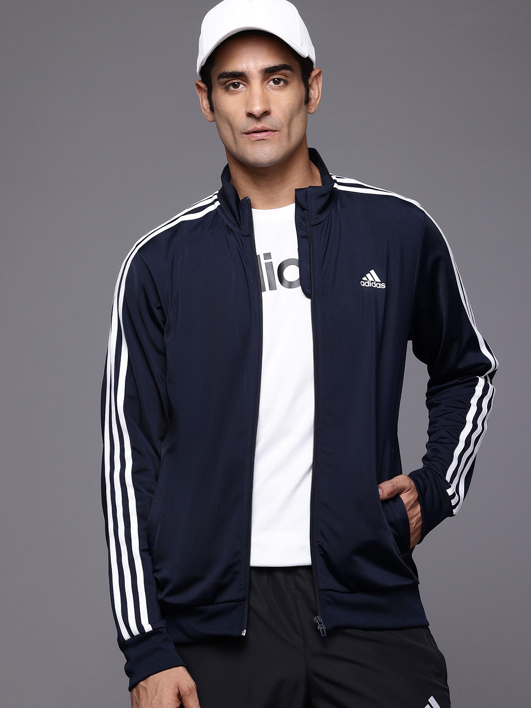 

ADIDAS 3-Stripe TT TRIC Outdoor Jacket, Blue