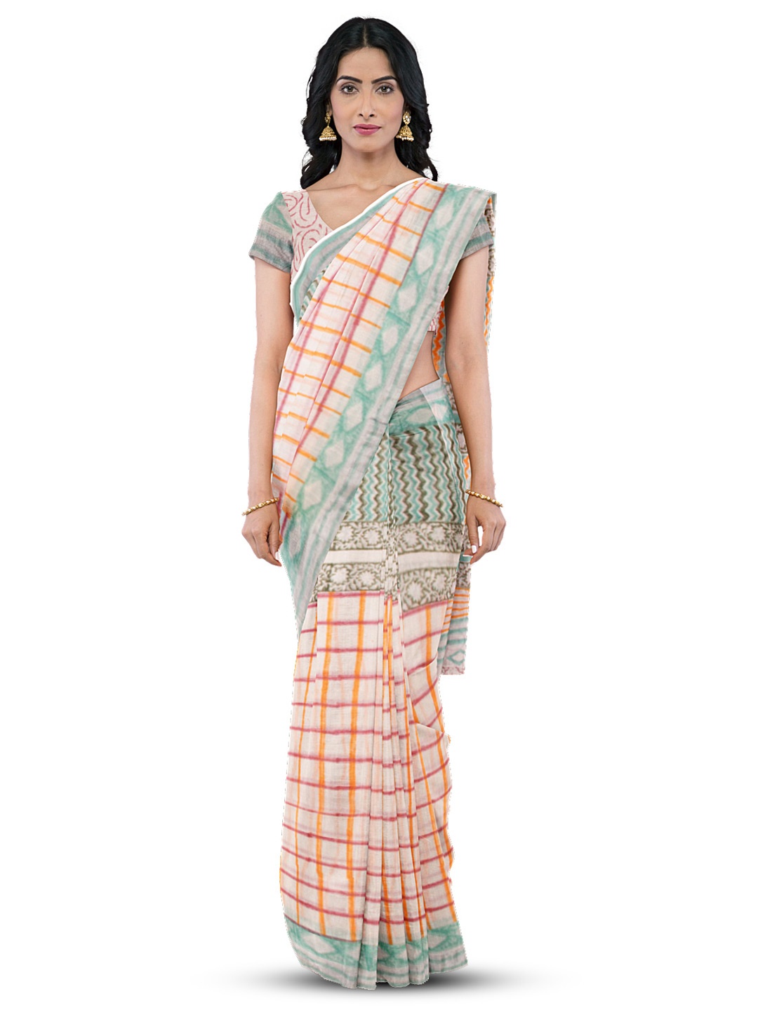

Avishya Woven Design Pure Linen Saree, Beige