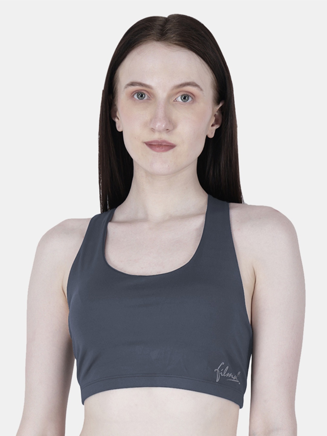 

FILMAX ORIGINALS Lightly Padded RacerBack Sports Bra, Grey