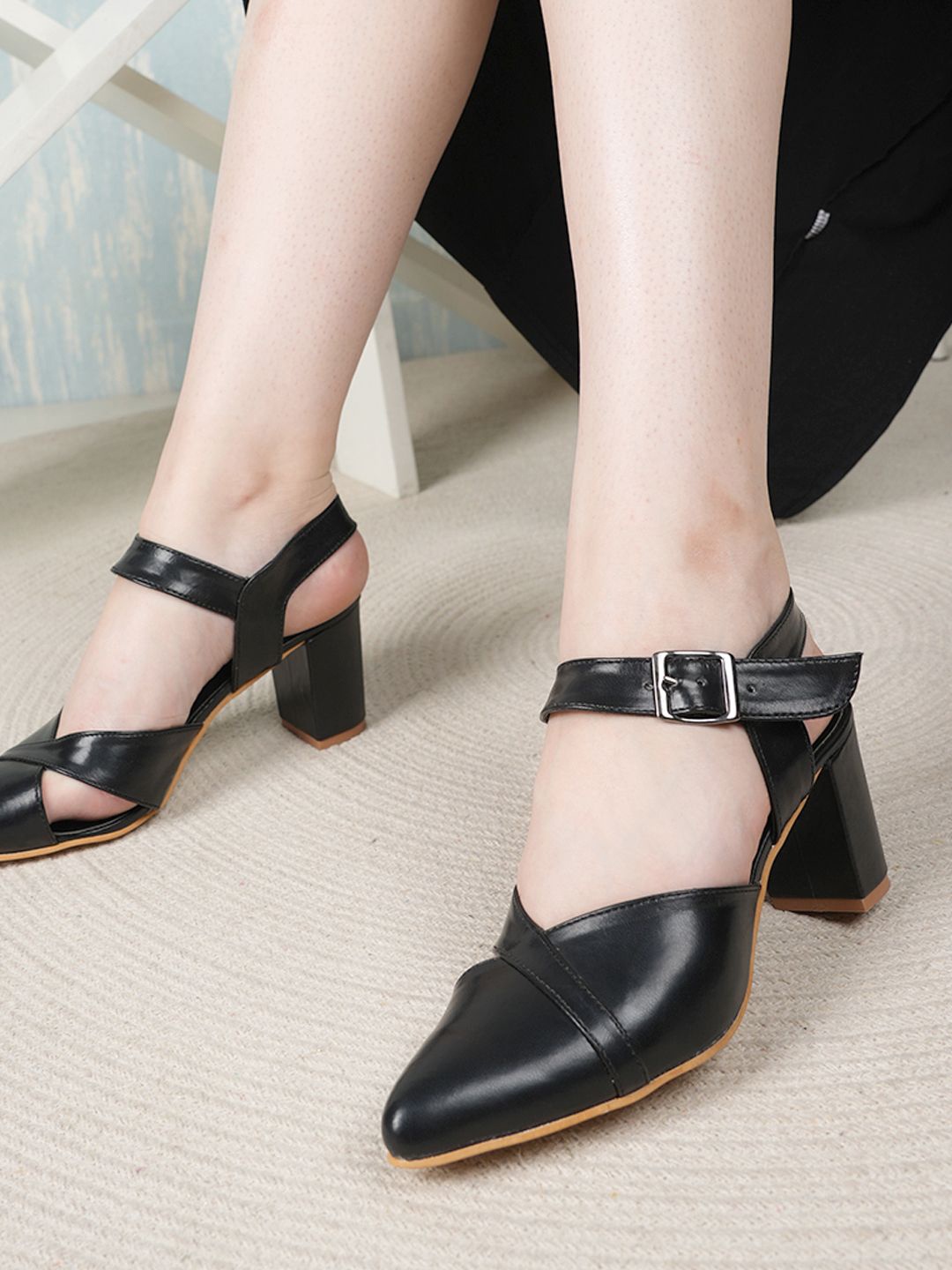 

The Roadster Lifestyle Co Women Block Heels, Black