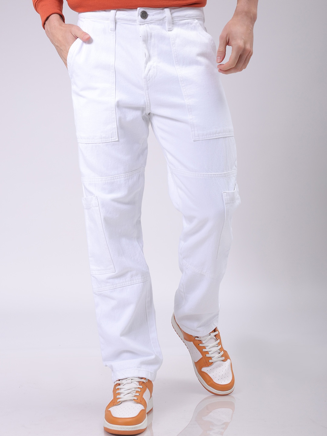 

The Indian Garage Co Men Solid Mid-Rise Jeans, White