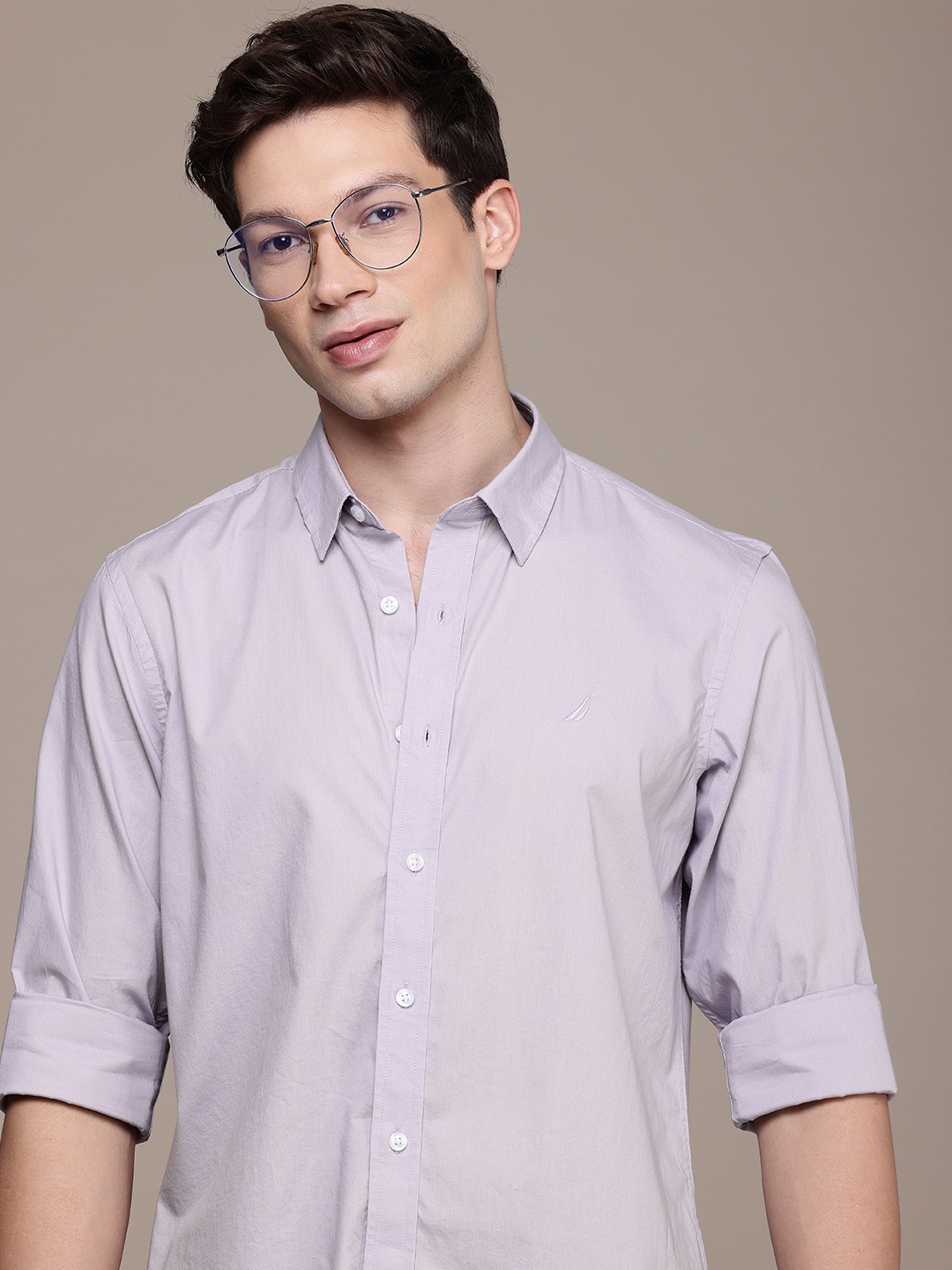 

Nautica Solid Slim Fit Casual Shirt, Lavender