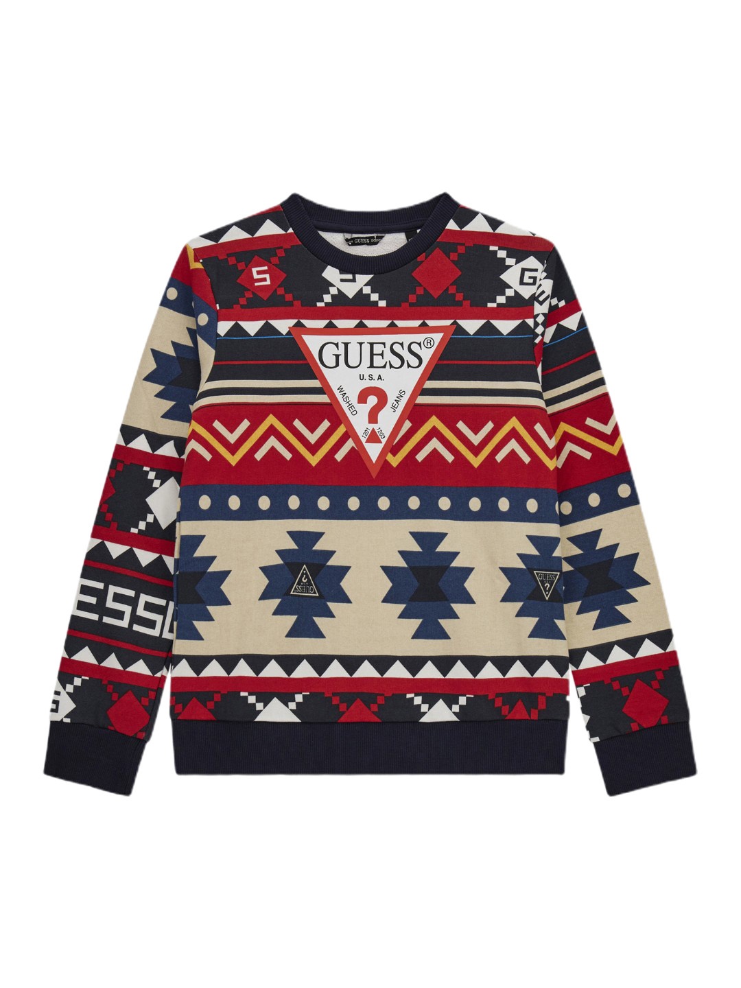 

GUESS kids Boys Pullover, Red