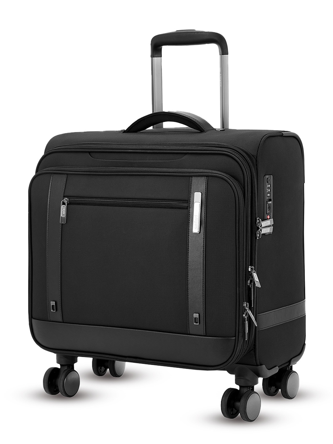 

Safari Overnighter Select Falcon Laptop And Detailed Interior Cabin Trolley Bag 40 L, Black