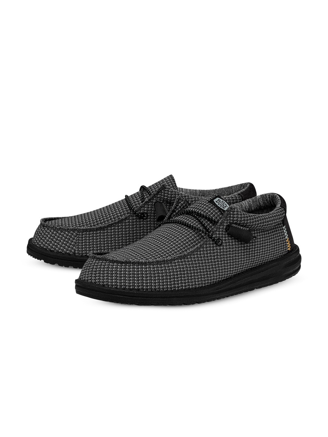 

HEYDUDE Men Wally Woven Design Slip-On Loafers, Charcoal