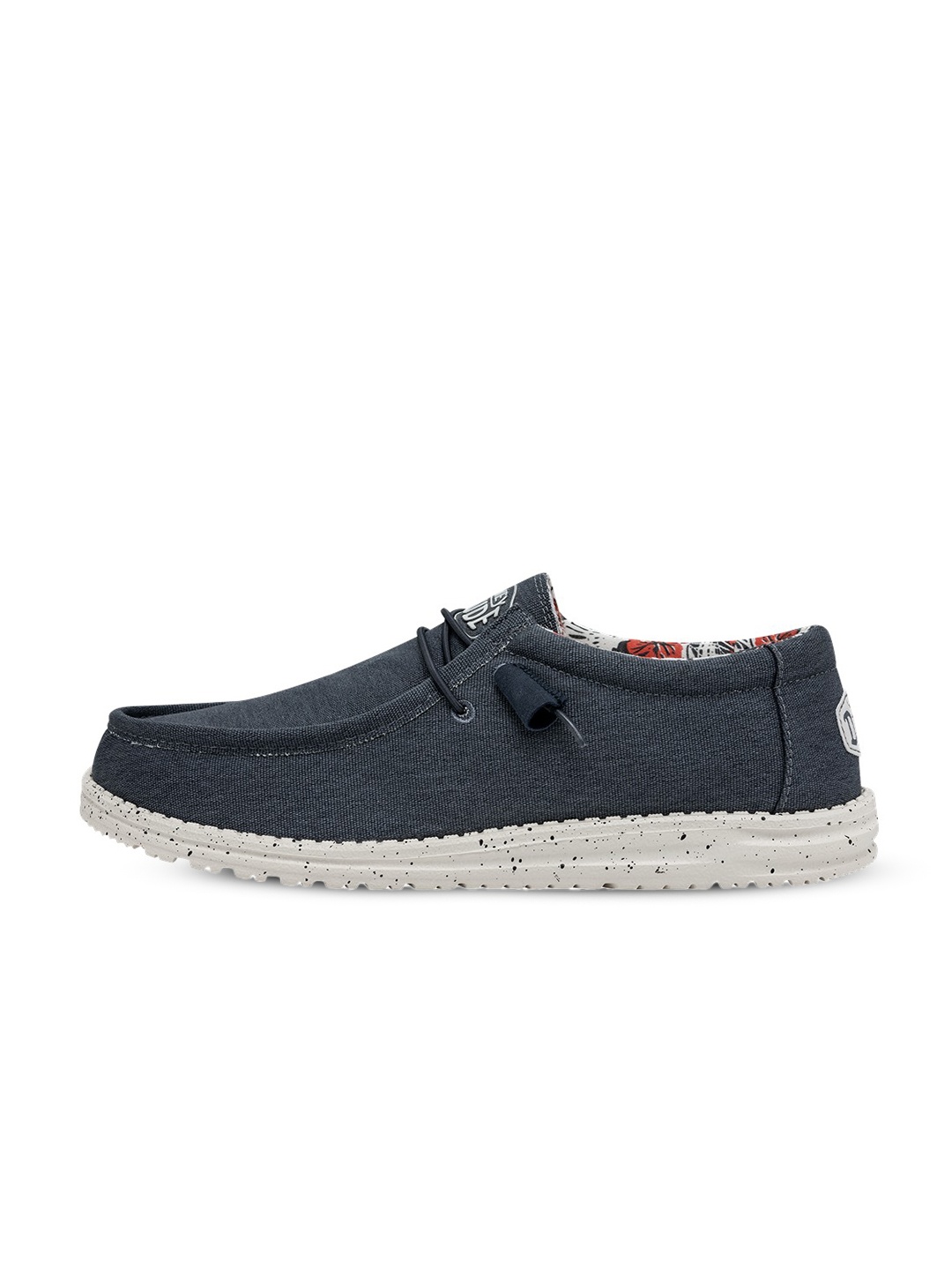 

HEYDUDE Men Wally Canvas Stretch Solid Slip-On, Blue