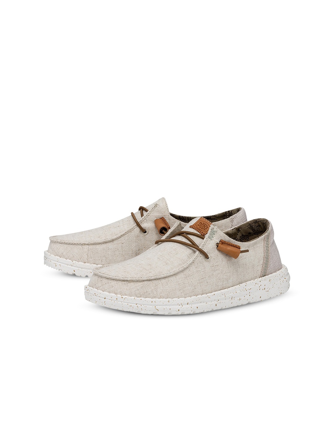 

HEYDUDE Women Wendy Woven Design Fashion Slip-On, Cream