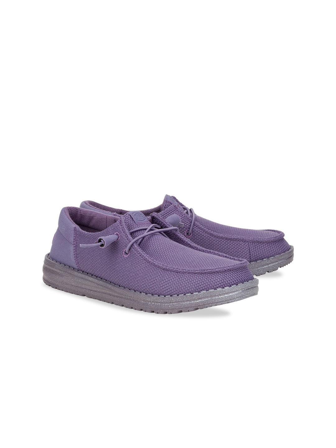 

HEYDUDE Women Wendy Solid Round Toe Slip-On, Purple