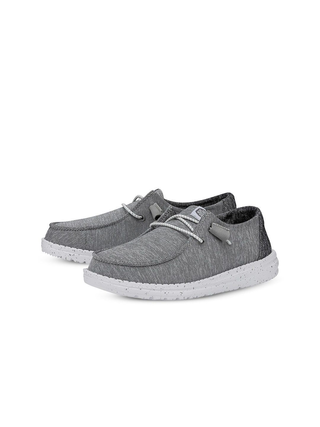 

HEYDUDE Women Wendy Knit Design Slip-On Loafers, Grey