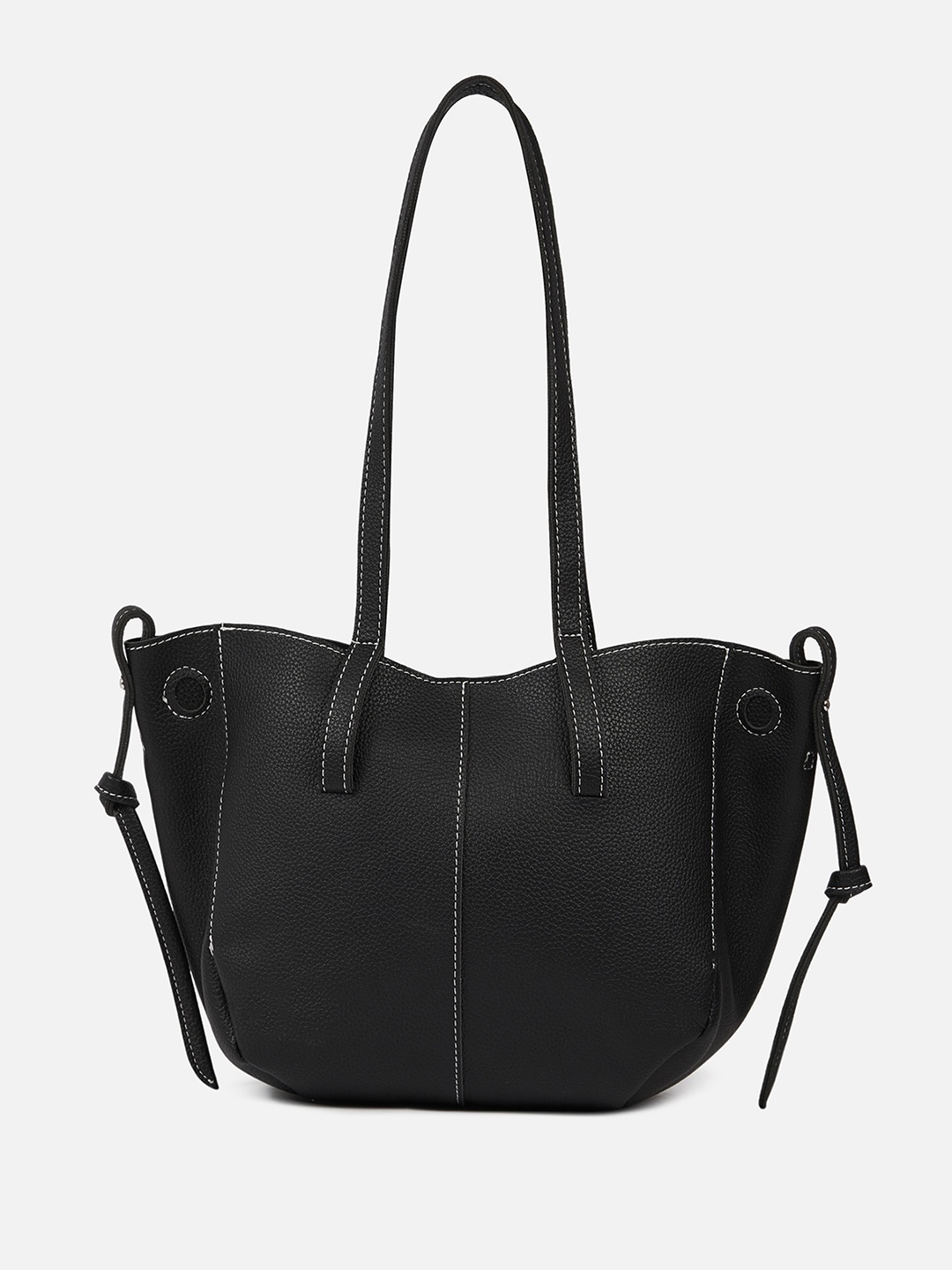 

CARRY CITY Women Shoulder Bag with Cut Work, Black