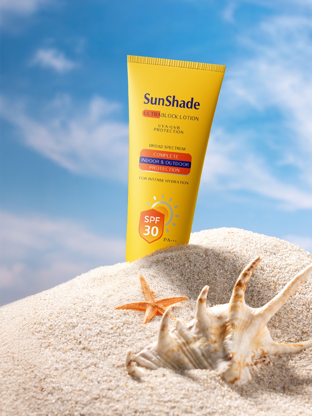

Leeford Sun Shade SPF 30 PA++ Ultra Block Sunscreen Lotion- 50 ml, Yellow