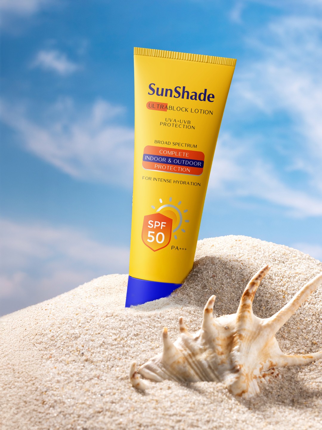 

Leeford Sunshade Ultra Block SPF 50 PA++ Lotion Sunscreen- 50 ml, Yellow