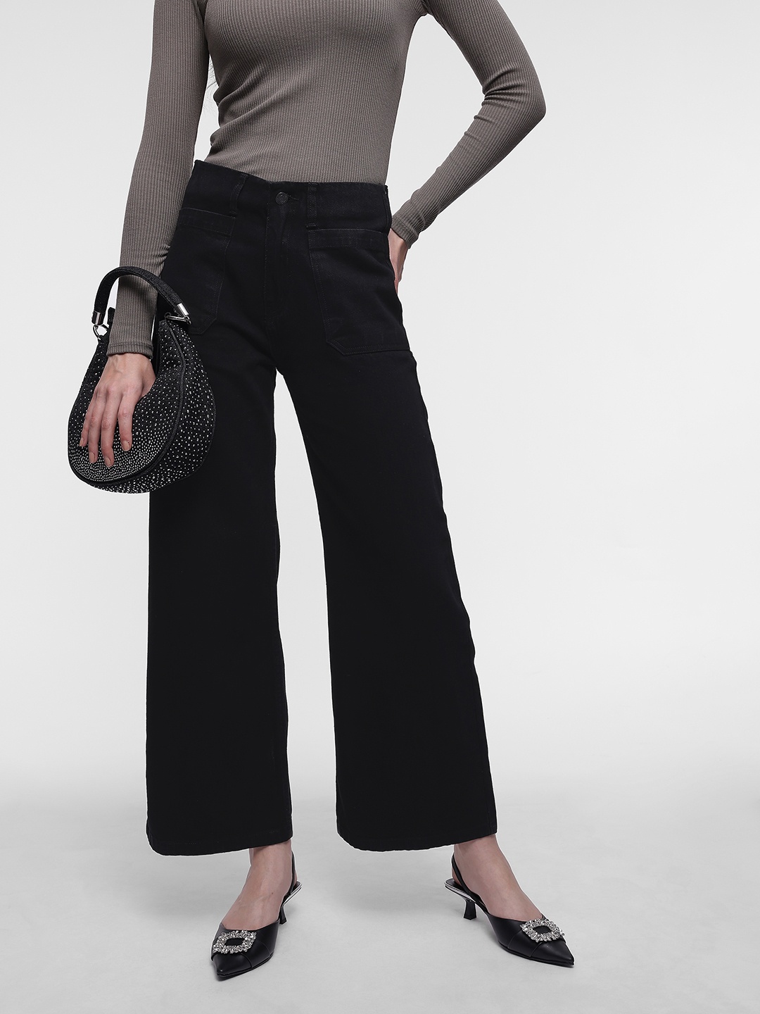 

French Connection Women Regular Fit Jeans, Black
