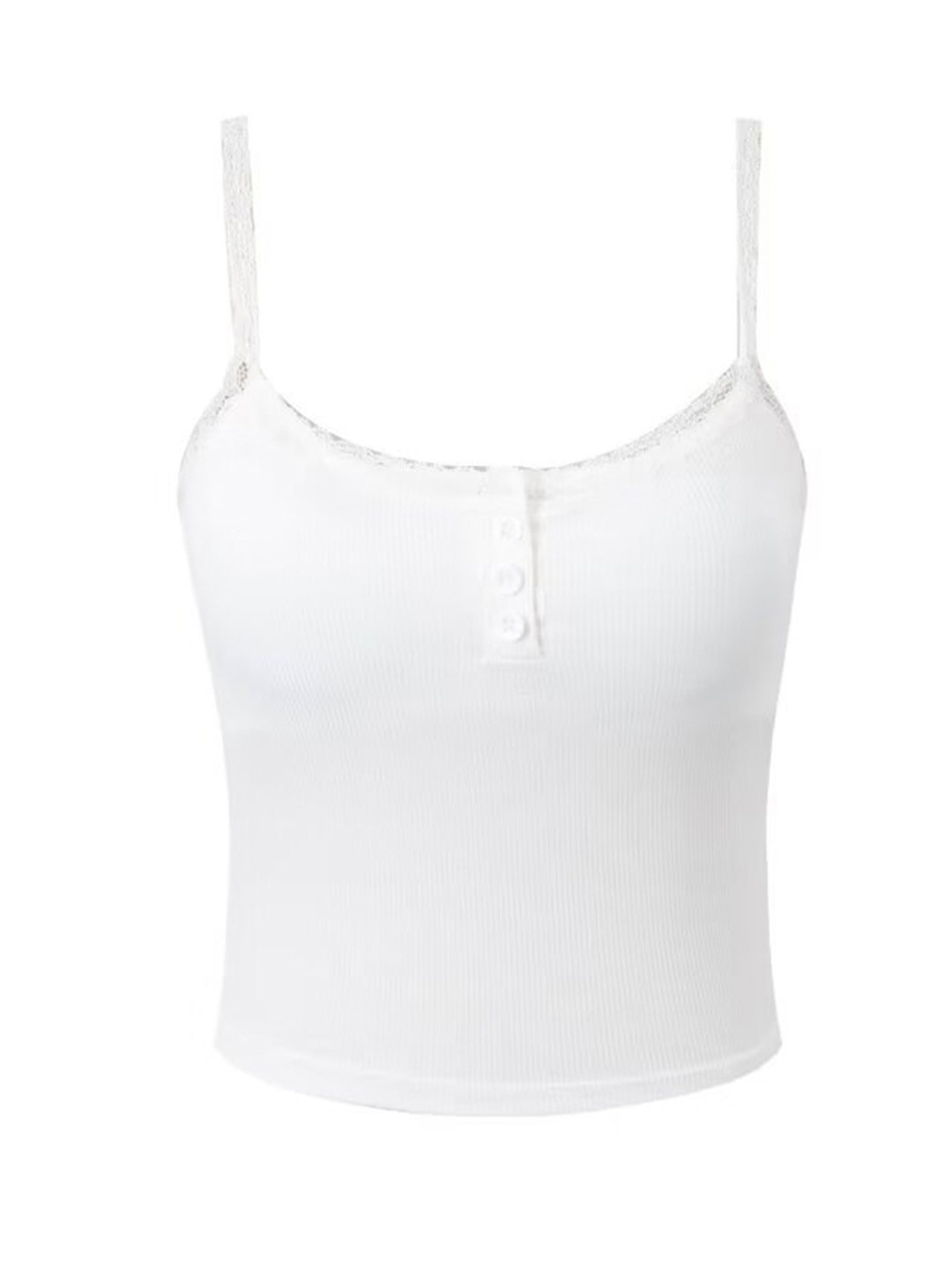 

LULU & SKY Women Solid Fitted Top, White