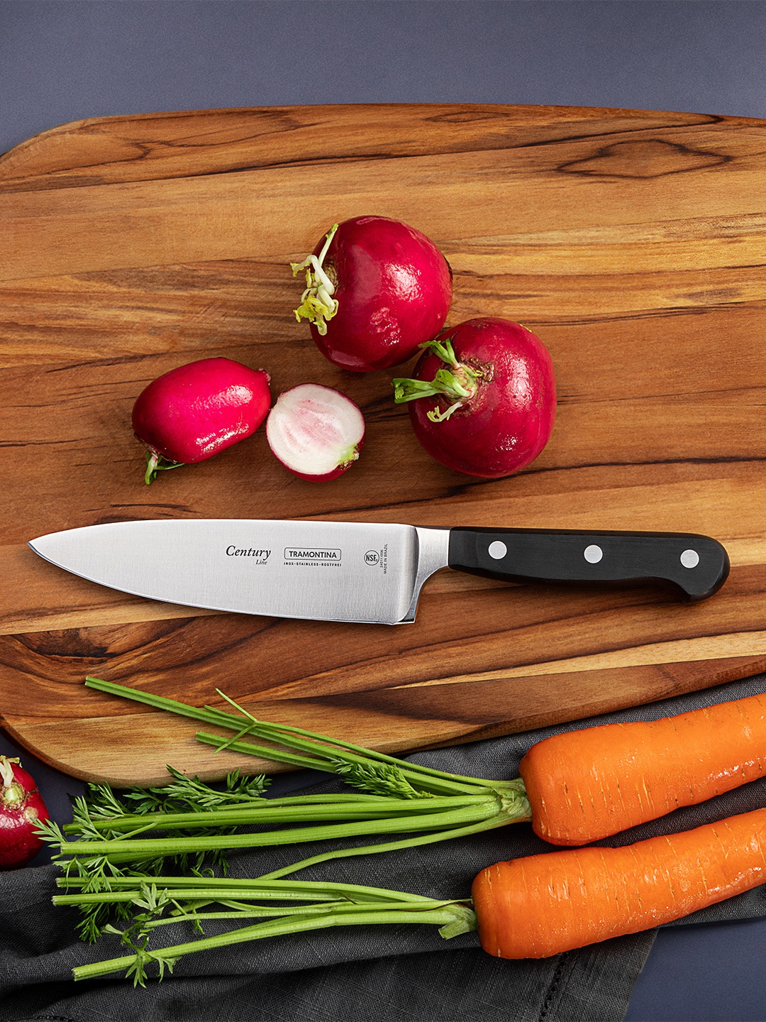 

Tramontina Century Black & Silver-Toned Stainless Steel Knife