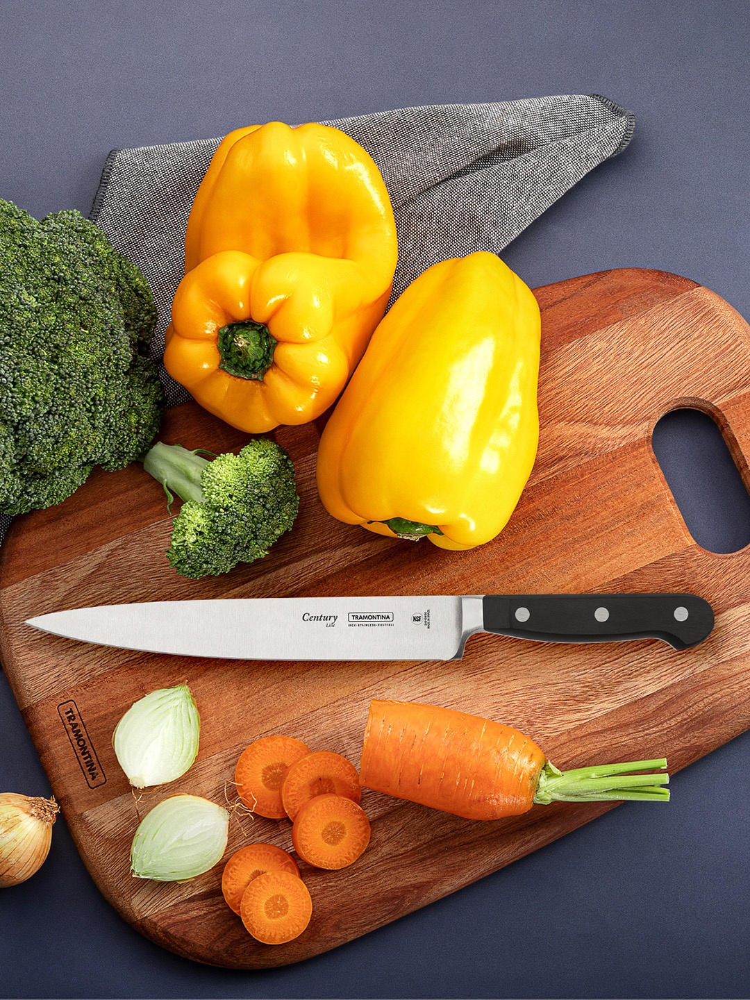 

Tramontina Century Black & Silver-Toned Stainless Steel Knife