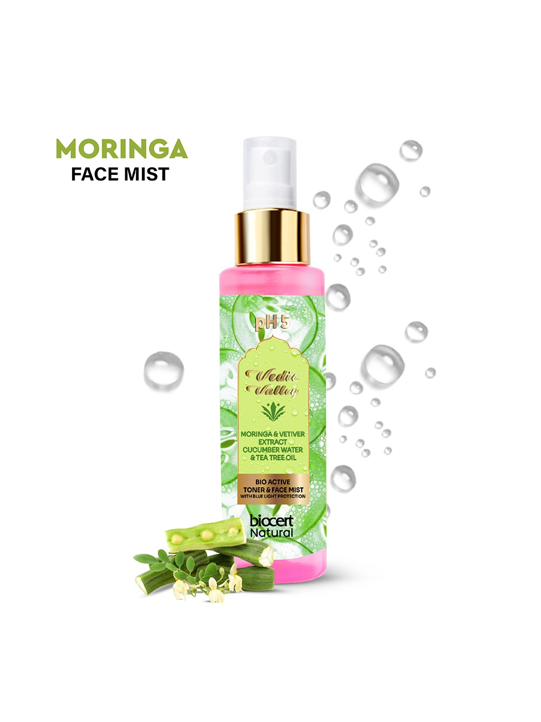 

Vedic Valley Bio Active Hydrating Moringa Toner & Face mist - 100ml, Green