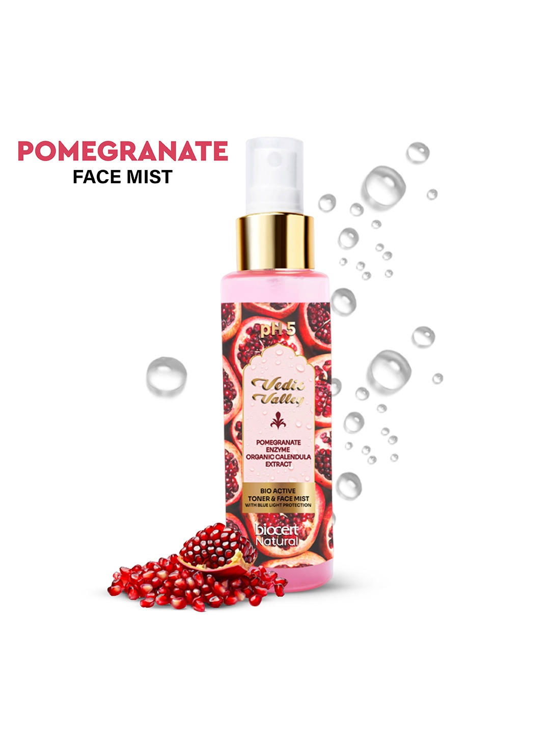 

Vedic Valley Hydrating Pomegranate Toner & Face mist - 100 ml, Pink