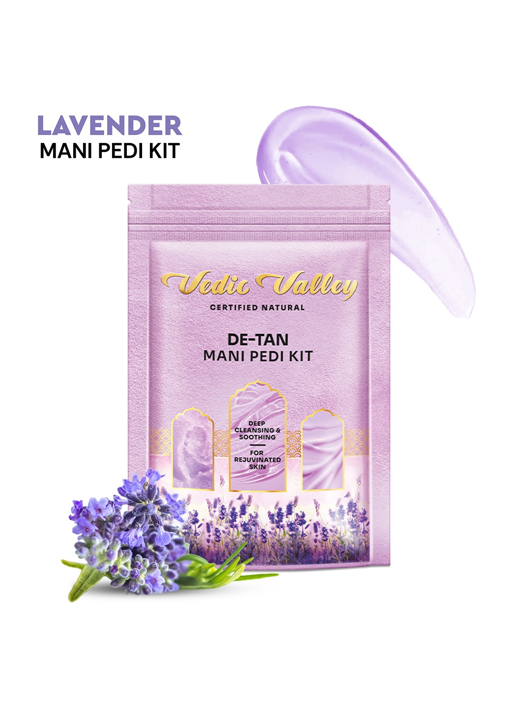 

Vedic Valley 5 Step Lavender Manicure Pedicure Kit, Purple