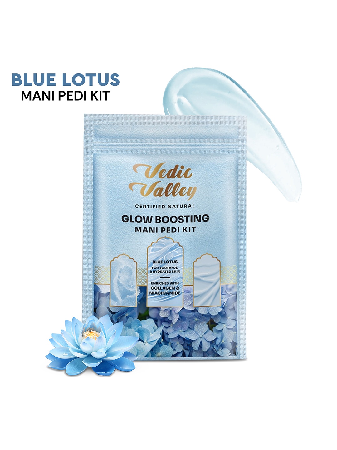 

Vedic Valley 5 Step Blue Lotus Manicure Pedicure Kit