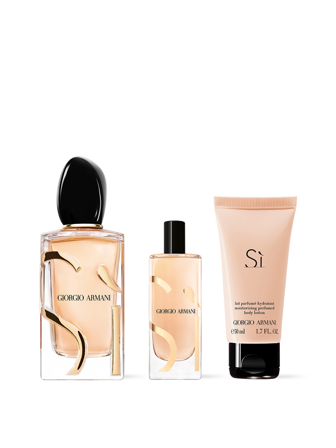 

Giorgio Armani Women SI Eau De Parfum Gift Set - EDP 100ml & 15ml + Body Lotion 50ml, Peach