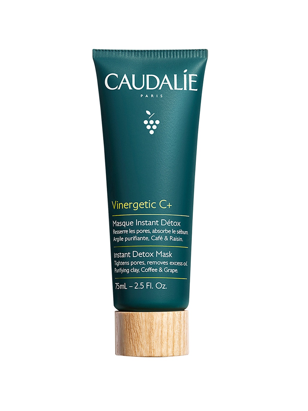 

Caudalie Vinergetic C+ Instant Detox Mask with Coffee & Grape - 75 ml, Teal