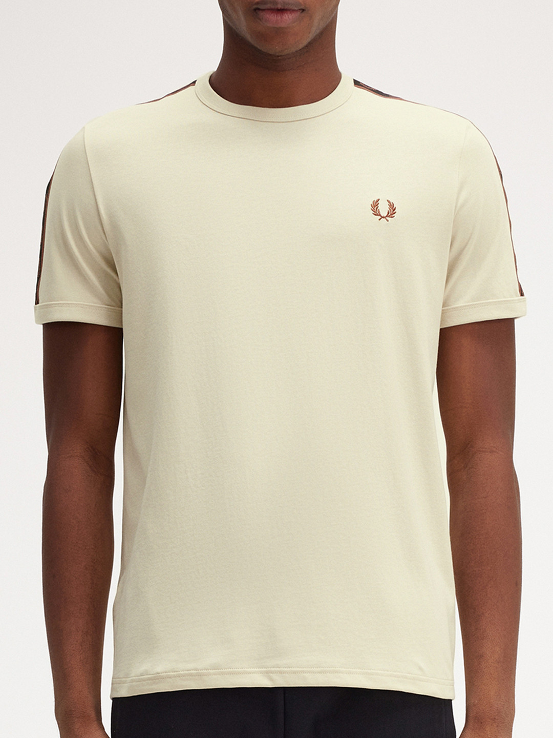 

Fred Perry Men Applique Slim Fit T-shirt, Beige