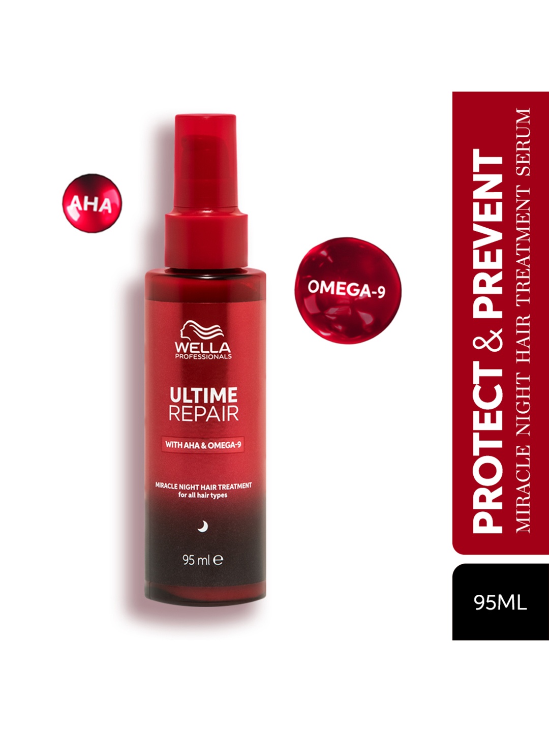 

WELLA PROFESSIONALS Ultime Repair Miracle Hair Night Treatment Serum - 95ml, Red