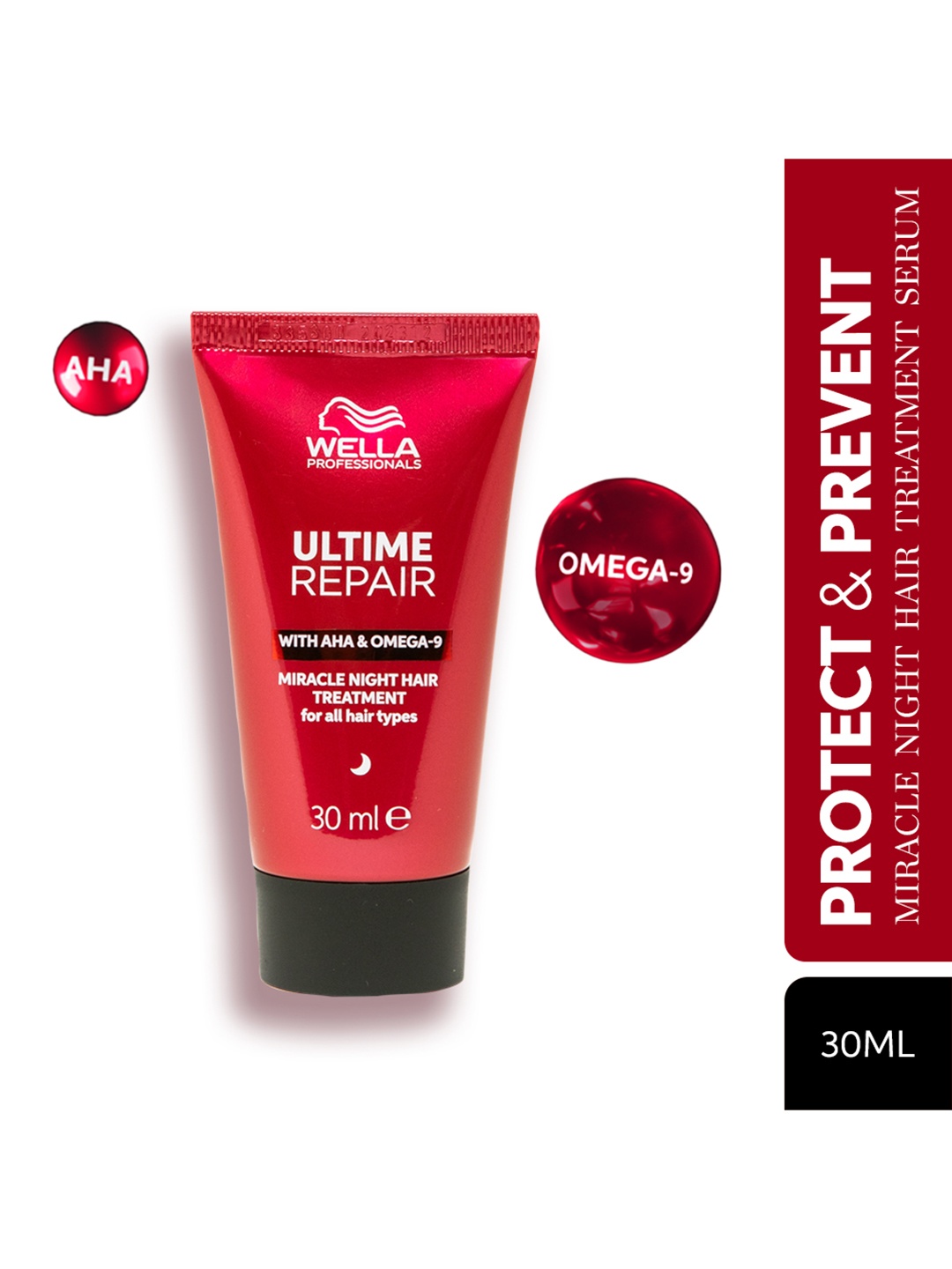 

WELLA PROFESSIONALS Ultime Repair Miracle Hair Night Treatment Serum - 30ml, Red