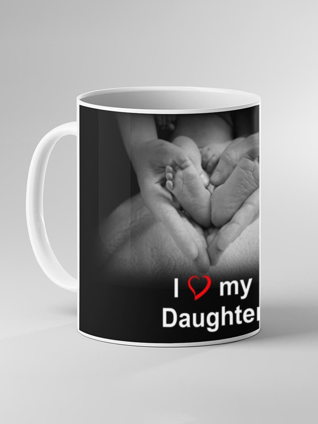 

Keviv White & Grey Text or Slogans Printed Ceramic Glossy Mugs 325 ml