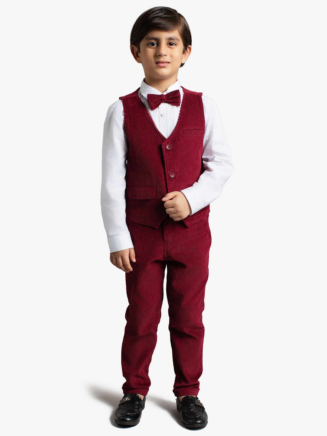 

Ed-a-Mamma Boys 4-Piece Pure Cotton Party Suit, Rust