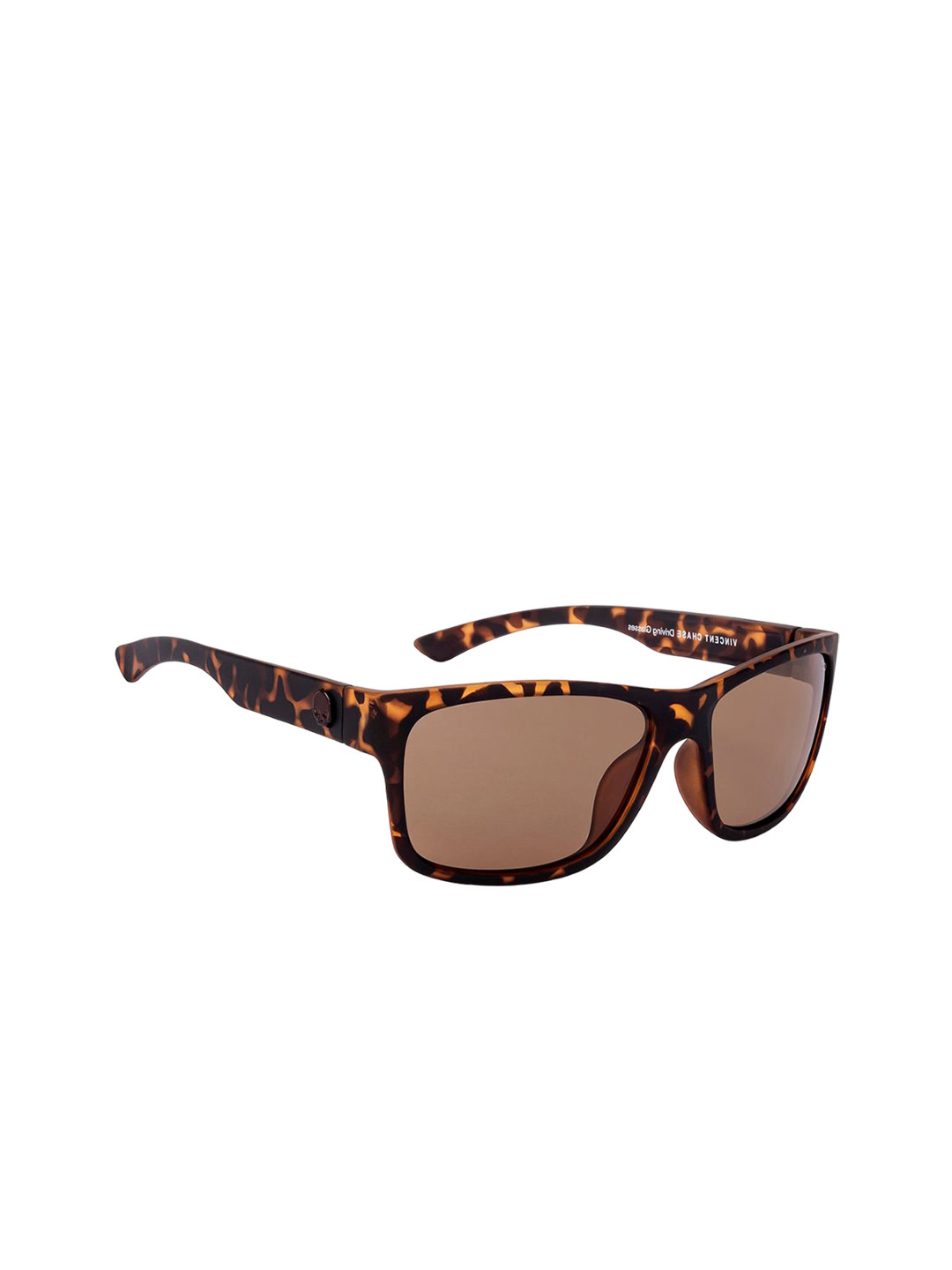 

Vincent Chase Unisex Wayfarer Sunglasses with Polarised and UV Protected Lens, Brown