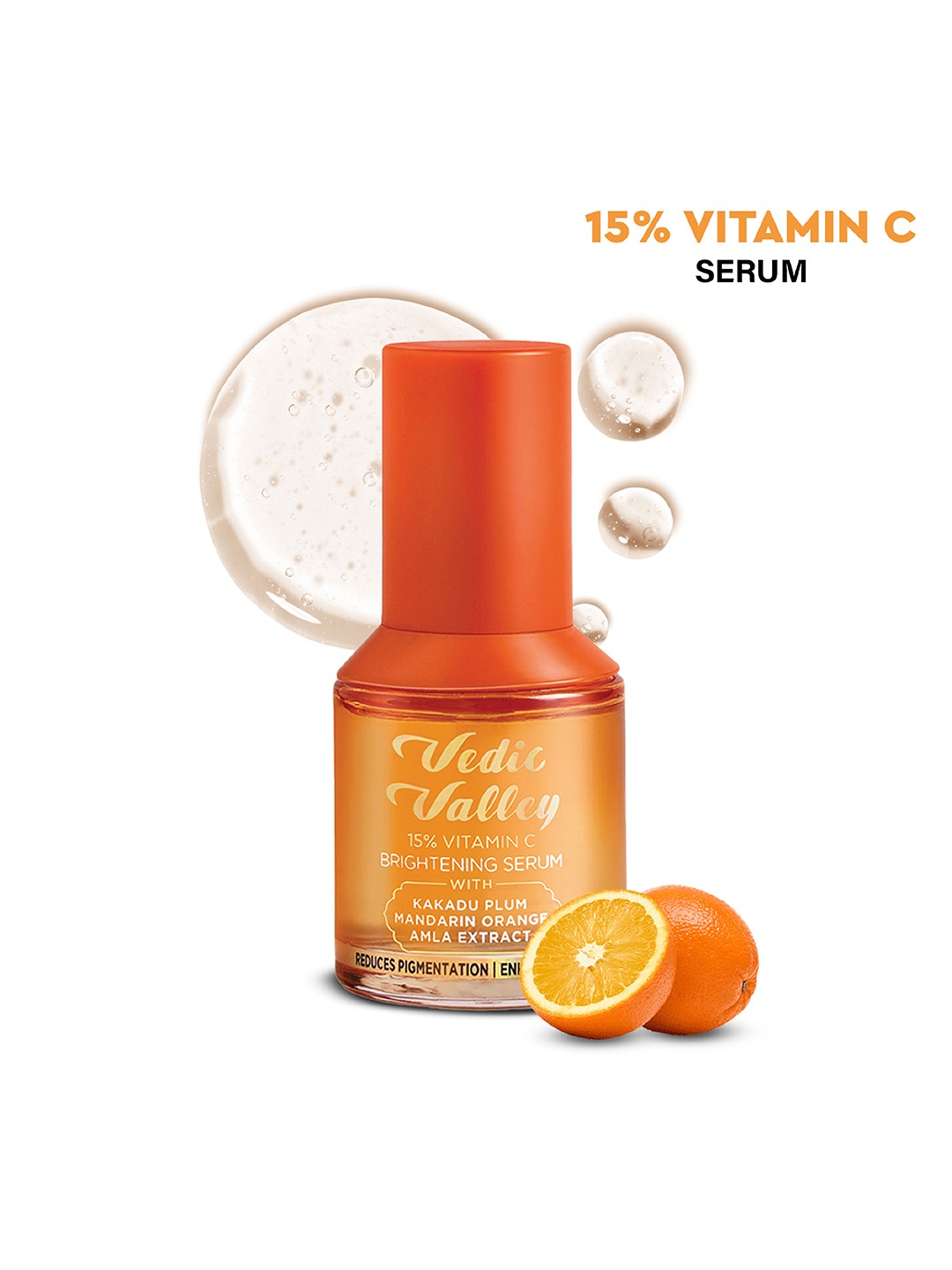 

Vedic Valley 15% Vitamin C Brighteneing Serum - 30 ml, Orange