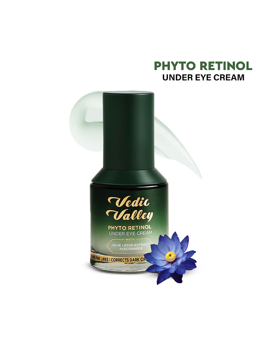 

Vedic Valley Phyto Retinol Under Eye Cream - 30 ml, Green