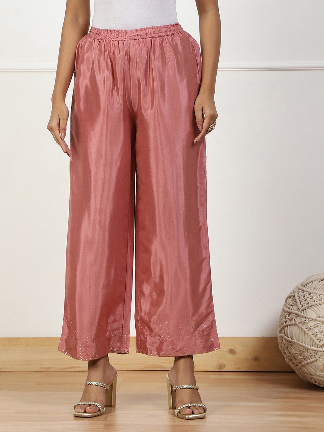 

Biba Flared Palazzo Pant, Mauve