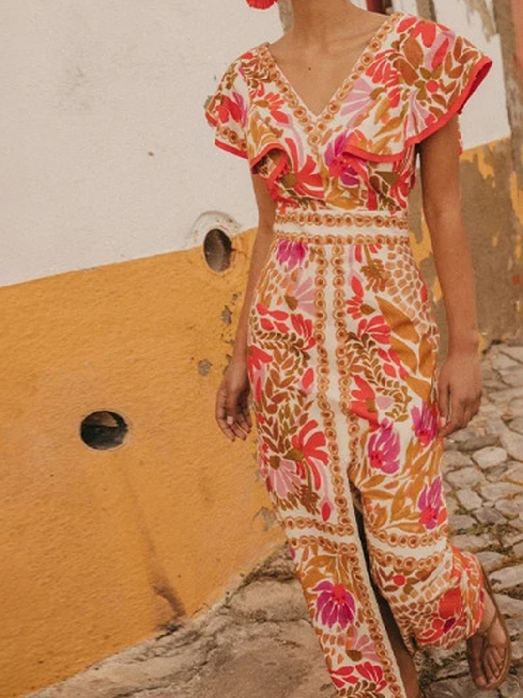 

LULU & SKY Women Floral Printed Dress, White