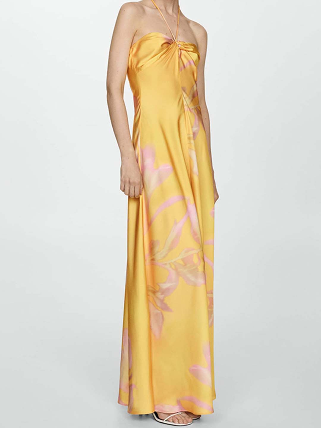 

LULU & SKY Women Solid Solid Dress, Yellow