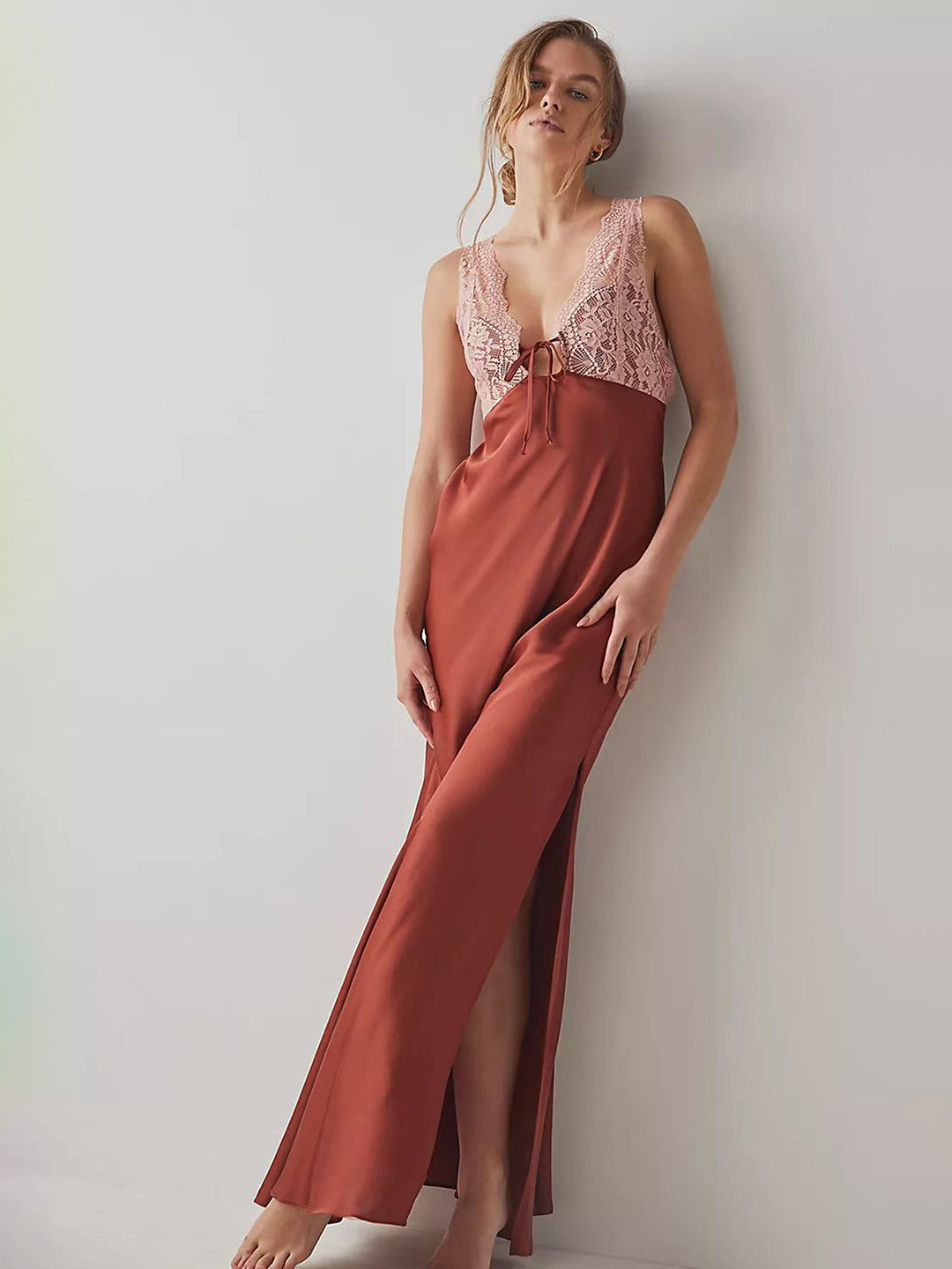 

LULU & SKY Women Maxi Dress, Red