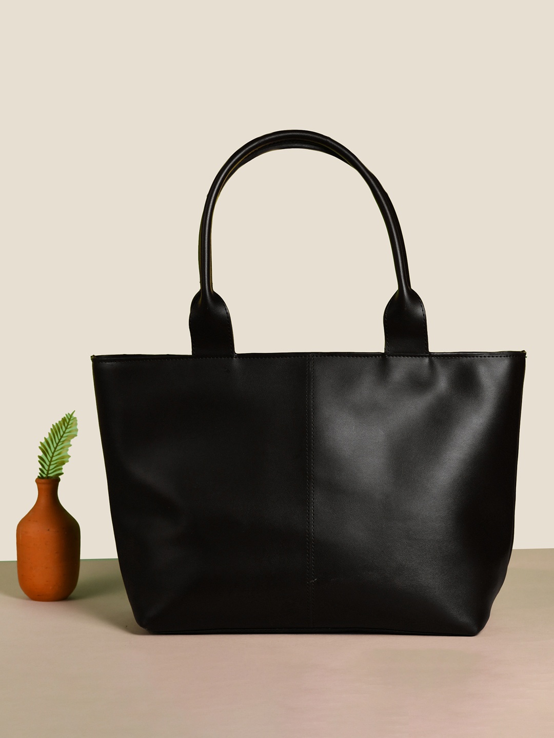 

INKMILAN PU Tote Bag, Black